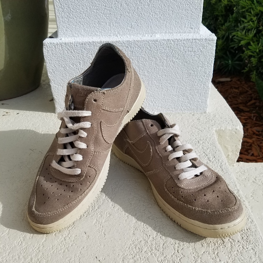 Nike Gold/Tan Air Force I Sneakers **BTS!**